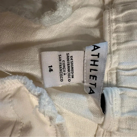 ATHLETA  RETREAT LINEN HIGH RISE JOGGER size 14 (C)3 - Picture 10 of 12